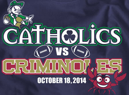 Catholics vs Criminoles 2014 Rivalry shirt