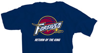 Cleveland FOR6IVEN The Return of the King Navy T-shirt