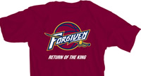 Cleveland FOR6IVEN The Return of the King Wine T-shirt